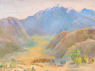 Nada B. White San Jacinto Mountain Painting c1920s