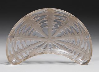 R. Lalique Etched Glass Tray c1920s