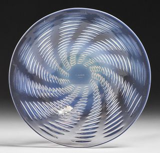 R. Lalique Art Glass Bowl c1920s