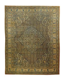 Antique Tabriz Rug, 9’1” x 11’10”