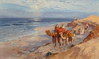 Frederick Arthur Bridgman (French/American, 1847-1928) Sur la côte de Tanger