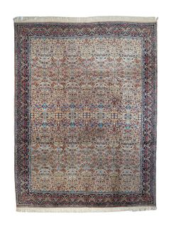 Antique Tabriz Rug, 9’ x 11’10”