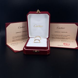 CARTIER Trinity Wedding Set Band+Certificate+Original Box