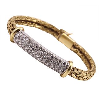 Italian Diamonds & 18k Gold Bracelet