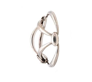 Van Cleef & Arpels geometric links bracelet in solid .925 sterling silver