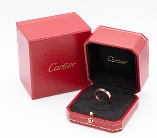 Cartier Paris wedding band Ring in 18kt with box