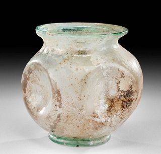 Roman Glass Jar with Dimples