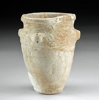 Ancient Anatolian Stone Jar w/ Lug Handles