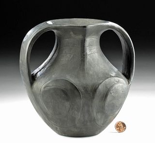 Chinese Han Dynasty Blackware Amphora, TL Tested