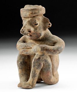 Nayarit Ixtlan Del Rio Pottery Seated Male Figure