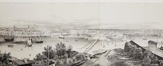 PANORAMA DE STOCKHOLM BY BILLMARK, CIRCA 1850