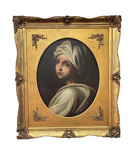 After Guido Reni -Oil on Canvas- Woman in Turban.