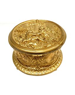 Antique French Gilt Bronze Box