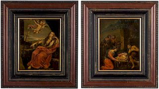 A PAIR OF OLD MASTER PAINTINGS AFTER GUIDO RENI