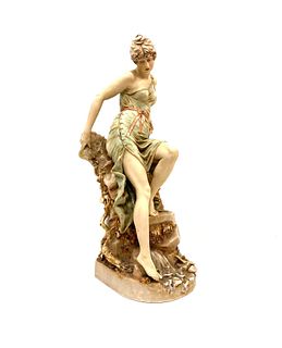 Royal Dux Style Art Nouveau Ceramic Figure