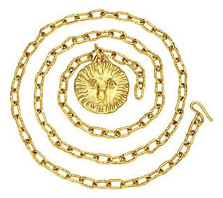 Gold Pendant-Necklace, Jean Mahie