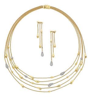 Diamond, Gold Jewelry Suite, H. Stern
