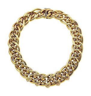 Diamond, Gold Necklace
