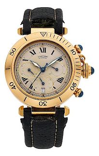 Cartier Gentleman's Gold Pasha Automatic Watch