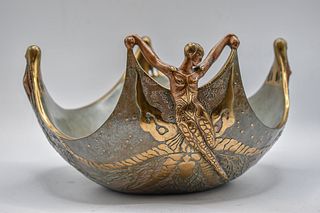 Erte - Bronze Bowl- Object d' art "Ocean I" LE #36/250