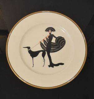 Erte - Collector's Plate "Symphony in Black"
