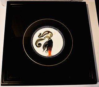 Erte - Collector's Plate "Flames D'Amour"