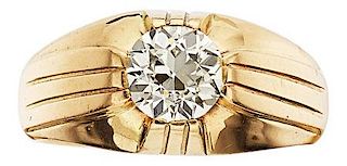 Gentleman's Diamond, Gold Ring