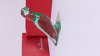 Baccarat Crystal Figurine - "Parrot" Green