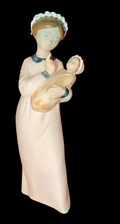 Rex Valencia - Porecelin Figurine "Mother and Child"