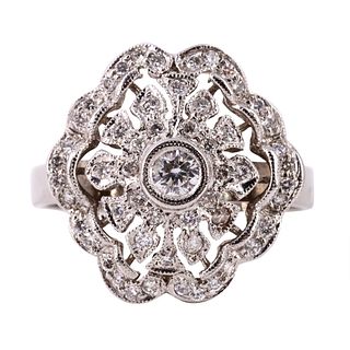 Diamonds & 18k white Gold Ring