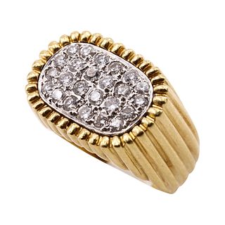 Diamonds & 18k yellow Gold Ring
