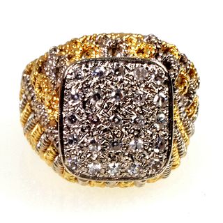 Ladies 14kt Yellow and White Gold Ring
