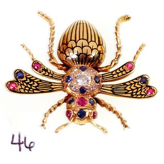 Ladies 14kt Bumble Bee Pin