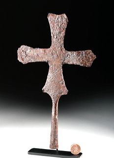 Early Byzantine Forged Iron Processional Cross