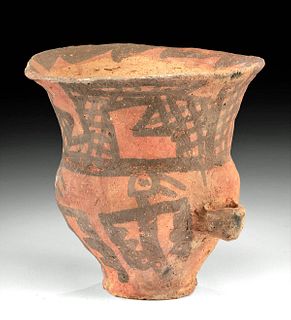 Argentinian Belen Pottery Urn w/ Birds