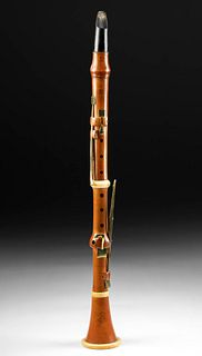 19th C. English Boxwood & Ivory Clarinet by D'Almaine