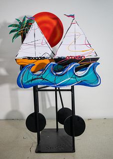 Frederick Prescott - Sail Boats Kinetic Sculpture