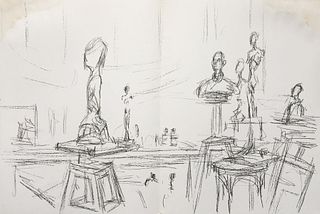Alberto Giacometti - Untitled (Studio II) I from