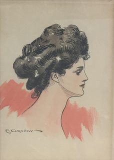 R. Campbell - Woman in Profile