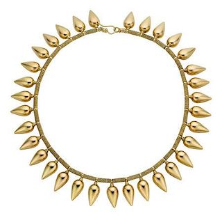 Antique Gold Necklace, English