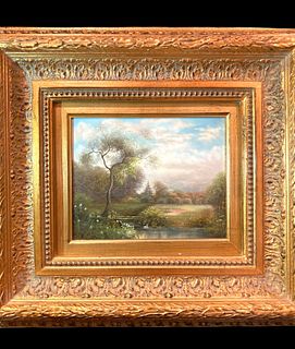 S. Hills - Original Oil on Canvas - Landscape - Framed
