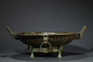  A Bronze large plate 
