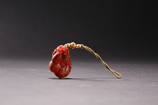 Ming Dynasty: A Carved Amber Ornament