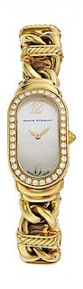 David Yurman Lady's Diamond, Gold Watch