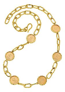 Gold Coin, Gold Necklace, Jean Mahie