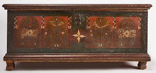 Pennsylvania Paint-Decorated Dower Chest