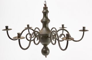 Wood and Iron Chandelier