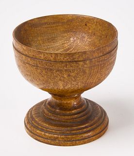 Wood Turned Burl Salt Cup