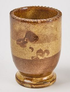 Footed Redware Vase