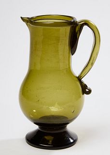 New England Olive Green Pitcher